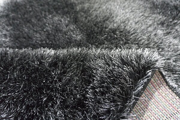 Berfin Dywany, Kusový koberec Seven Soft 7901 Black Grey, 200x290, šedá, ložnice