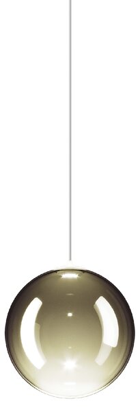 Lodes 17111 7127 Random Solo 12, závěs ze zlatozeleného foukaného skla, 1x1W LED 2700K, prům.12cm