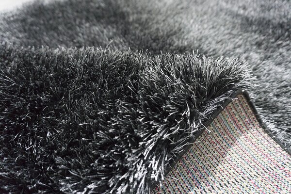 Berfin Dywany, Kusový koberec Seven Soft 7901 Black Grey, 200x290, šedá, ložnice