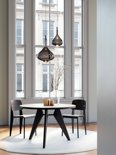 Lodes 14826 4627 Sky-Fall Medium, závěsné svítidlo bronzové sklo/černá, 12W LED 2700K, prům. 22cm
