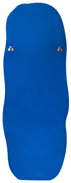 Zrcadlo BEAUNE 56 cm 160 cm Umělý samet Modrá