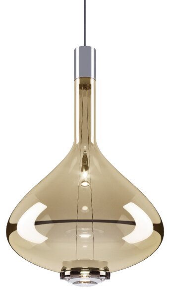Lodes 14827 4527 Sky-Fall Large, závěsné svítidlo zlaté sklo/chrom, 12W LED 2700K, prům. 36cm