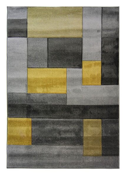 Flair Rugs koberce Kusový koberec Hand Carved Cosmos Ochre - 80x150 cm