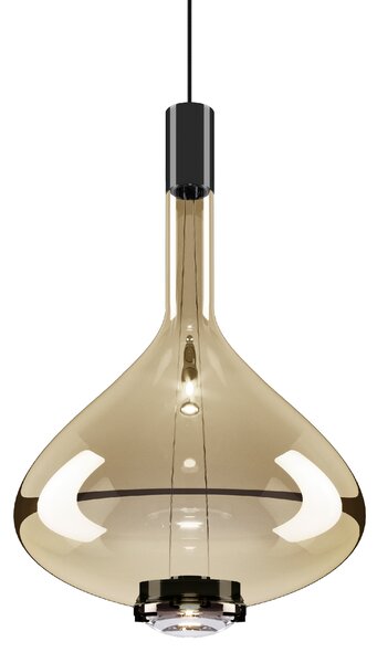 Lodes 14828 4527 Sky-Fall Large, závěsné svítidlo zlaté sklo/černá, 12W LED 2700K, prům. 36cm