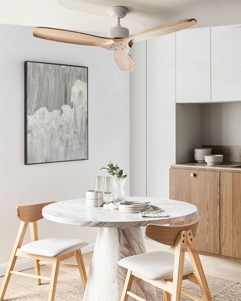 Stropní ventilátor ARANI s dálkovým ovládáním Světle hnědá