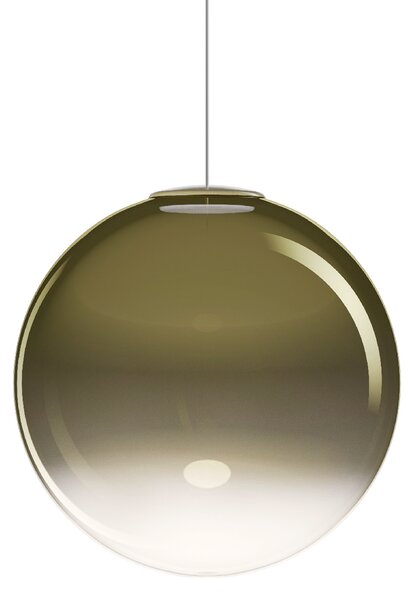 Lodes 26012 7123 Non Random 38, závěs ze zlatozeleného foukaného skla, 1x7W LED 2200/2700/3000K, prům.38cm