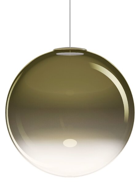 Lodes 26013 7123 Non Random 43, závěs ze zlatozeleného foukaného skla, 1x7W LED 2200/2700/3000K, prům.43cm