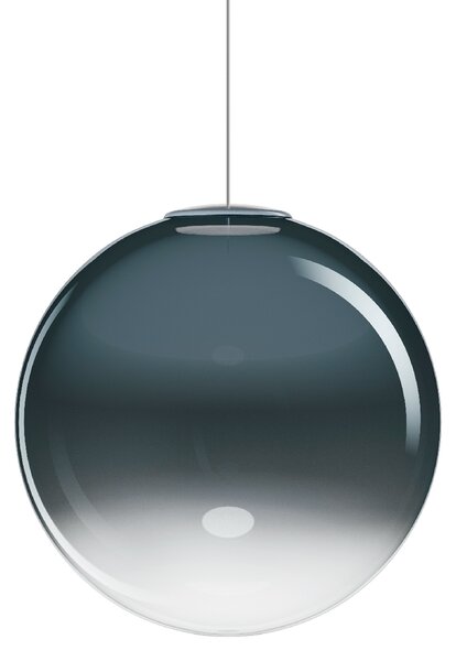 Lodes 26012 8623 Non Random 38, závěs z azurově modrého foukaného skla, 1x7W LED 2200/2700/3000K, prům.38cm