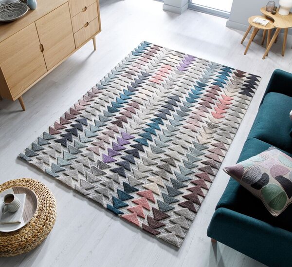 Flair Rugs, Kusový koberec Moda Archer Multi, 120x170, vícebarevná, obývací pokoj