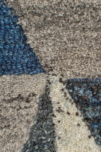 Flair Rugs, Kusový koberec Moda Asher Blue, 160x230, modrá, chodba / předsíň