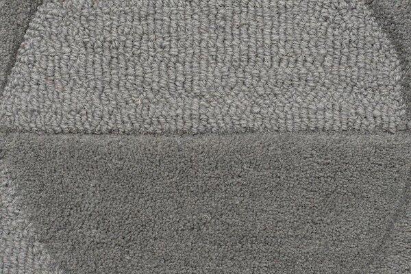Flair Rugs, Kusový koberec Moderno Gigi Grey kruh, 160x160 (průměr) kruh, šedá, ložnice