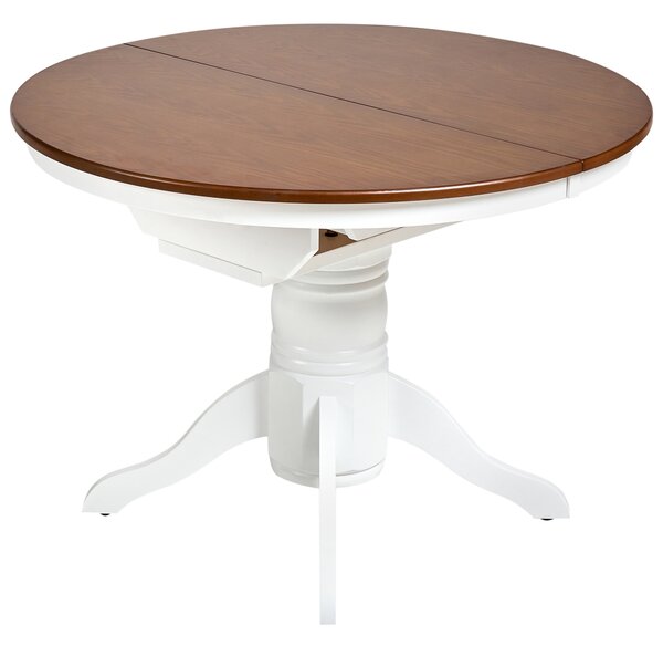 Rozkládací jídelní stůl AKRON Hnědý jasan 106/150 cm 106 cm Dřevo