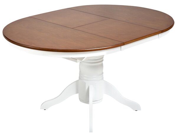 Rozkládací jídelní stůl AKRON Hnědý jasan 106/150 cm 106 cm Dřevo