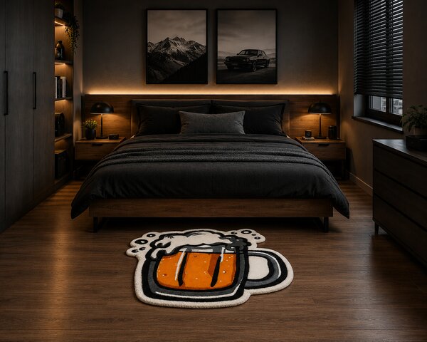 U.Rug koberce, Kusový koberec U.Rug Ležák, 100x100, vícebarevná, kancelář