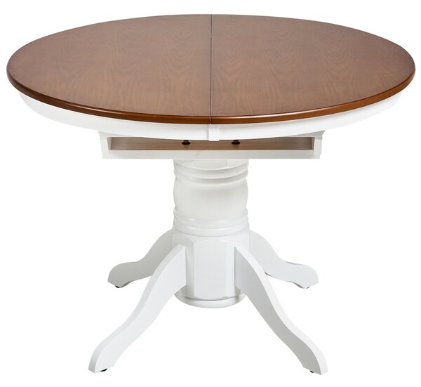 Rozkládací jídelní stůl AKRON Hnědý jasan 106/150 cm 106 cm Dřevo