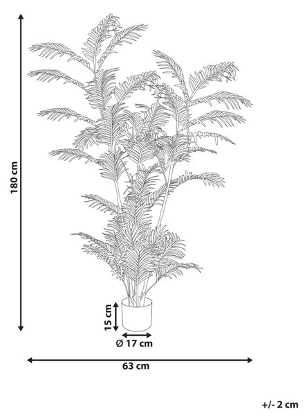 Umělá rostlina PALM TREE 180 cm Zelená