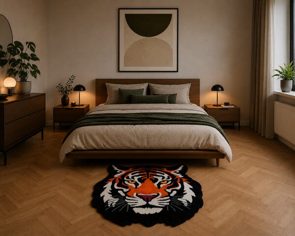 U.Rug koberce, Kusový koberec U.Rug Tygr, 100x100, vícebarevná, dětský pokoj