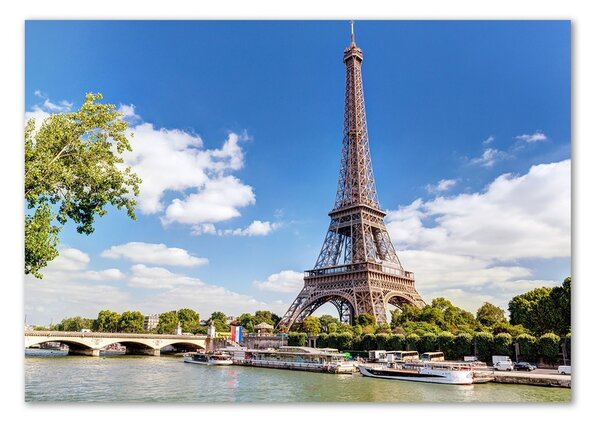 Foto obraz sklo tvrzené Eiffelova věž Paříž pl-osh-100x70-f-59254074