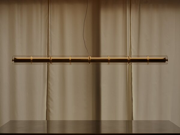 Flos F3774000 Luce Cilindrica S2, závěsné svítidlo se stmívačem, 145W LED 2700K, délka 238cm