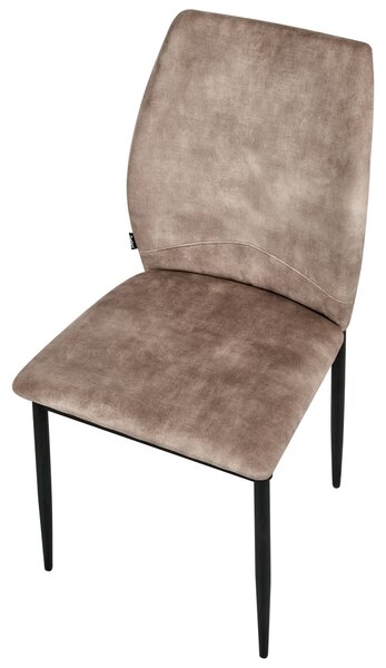 Sada 4 jídelních židlí ROCHEPORT Tkanina Taupe