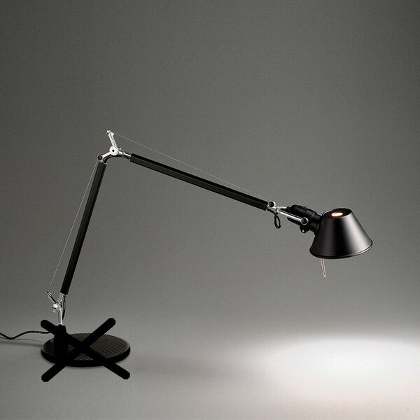 Artemide A004430 Tolomeo Tavolo, černé tělo lampy s vypínačem, 1x10W LED E27, 78+64cm