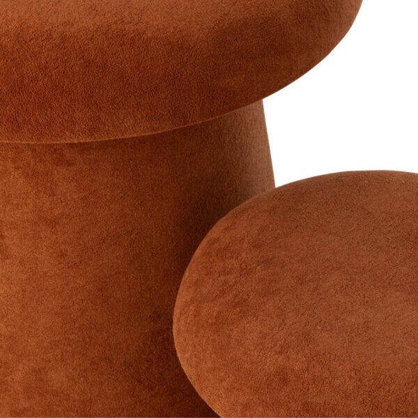 J-line Set dvou hnědých stoliček Mushroom 60/37,5 cm
