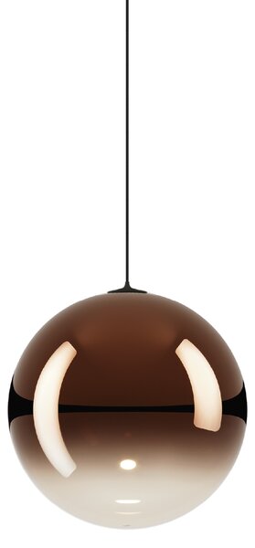 Lodes 17123 4627 Random Solo 18, závěs z bronzového foukaného skla/černý kabel, 1x1W LED 2700K, prům.18cm