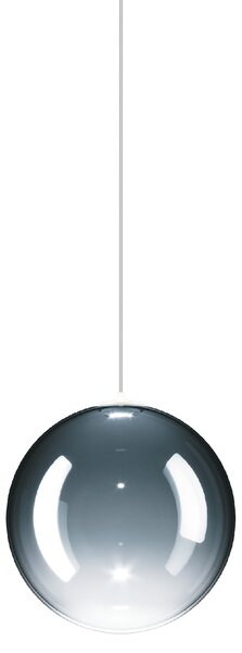 Lodes 17112 8827 Random Solo 14, závěs z azurově modrého foukaného skla, 1x1W LED 2700K, prům.14cm