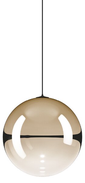 Lodes 17123 4527 Random Solo 18, závěs ze světle zlatého foukaného skla/černý kabel, 1x1W LED 2700K, prům.18cm