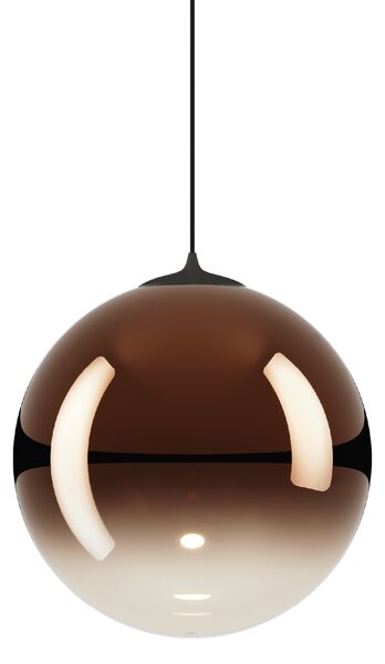 Lodes 17124 4627 Random Solo 23, závěs z bronzového foukaného skla/černý kabel, 1x3W LED 2700K, prům.23cm