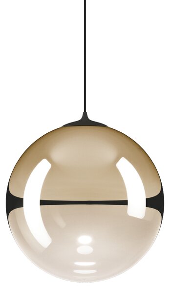 Lodes 17124 4527 Random Solo 23, závěs ze světle zlatého foukaného skla/černý kabel, 1x3W LED 2700K, prům.23cm