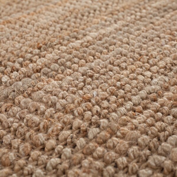 Flair Rugs, Kusový koberec Sarita Jute Boucle Natural, 60x150, béžová, chodba / předsíň