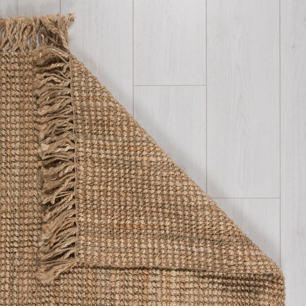 Flair Rugs, Kusový koberec Sarita Jute Boucle Natural, 60x150, béžová, chodba / předsíň