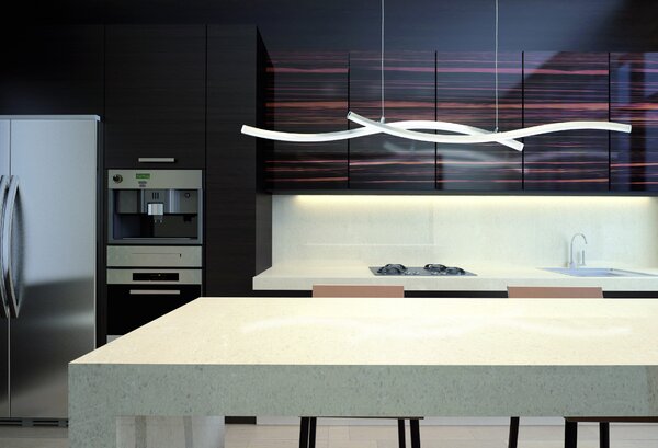 Mantra 5100 5100 Surf, moderní závěsné svítidlo, 23W LED 3000K, nikl,chrom, délka 100cm