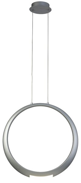 Mantra 6172 Ring, stříbrné závěsné kruhové svítidlo, 18+5W LED 3000K, prům. 50cm