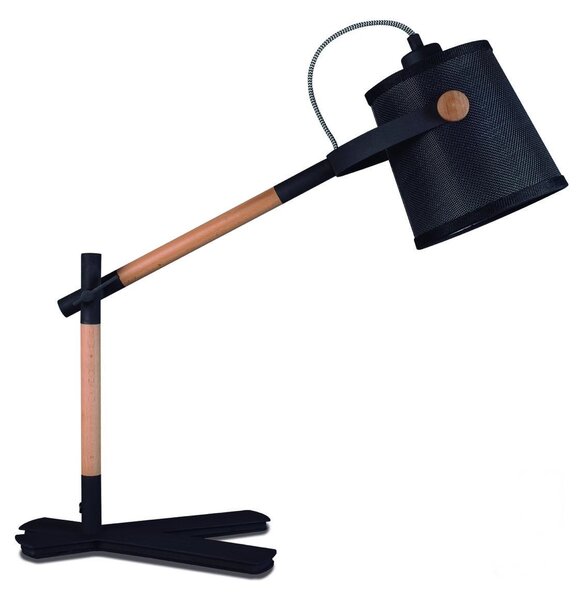 Mantra 4923 Nordica, černá stolní lampa 1x E27, výška 58cm