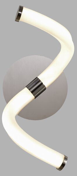Mantra 6603 Nur Line, moderní nástěnné svítidlo 12W LED 3000K, chrom/bílá, výška 40cm