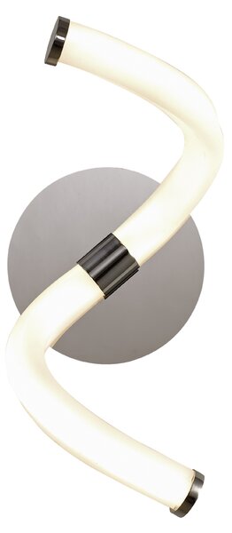 Mantra 6603 Nur Line, moderní nástěnné svítidlo 12W LED 3000K, chrom/bílá, výška 40cm