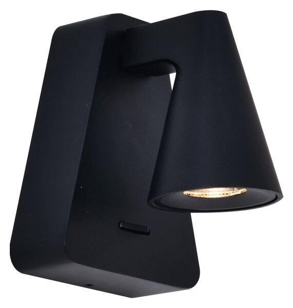 Mantra 9411 Africa, černé nástěnné svítidlo s vypínačem LED 5W, 3000K, 10 x 9cm
