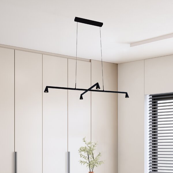 Mantra 9410 Africa, černé závěsné svítidlo 4xLED 5W, 3000K, 80 x 40cm
