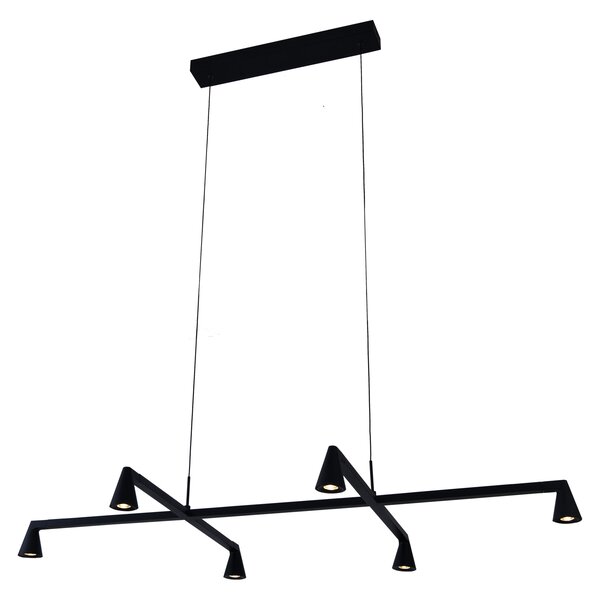 Mantra 9409 Africa, černé závěsné svítidlo 6xLED 5W, 3000K, 110 x 58cm