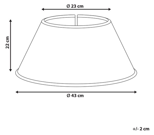 Kryt na stojan vánočního stromku VUOTSO 43 cm Přírodní