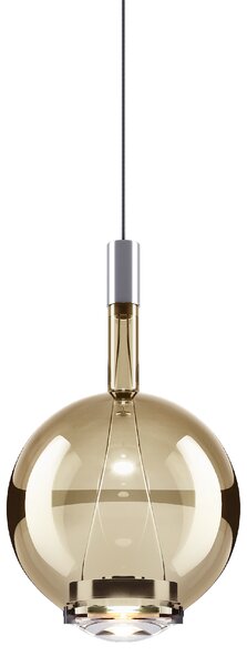 Lodes 14815 4527 Sky-Fall Round Medium, závěsné svítidlo zlaté sklo/chrom, 12W LED 2700K, prům. 22,5cm