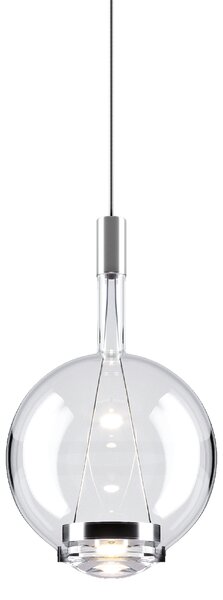 Lodes 14815 0027 Sky-Fall Round Medium, závěsné svítidlo čiré sklo/chrom, 12W LED 2700K, prům. 22,5cm