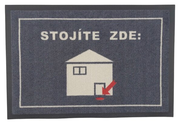 GDmats Rohožka GPS (Stojíte zde) 40x60 cm - na ven i na doma - 40x60 cm