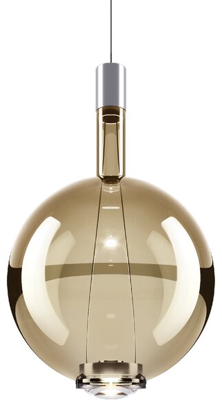 Lodes 14817 4530 Sky-Fall Round Large, závěsné svítidlo zlaté sklo/chrom, 12W LED 3000K, prům. 34cm