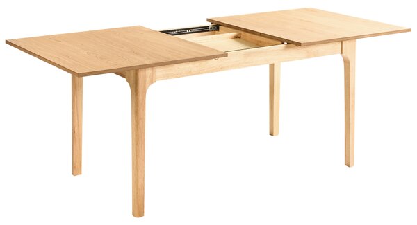 Rozkládací jídelní stůl DELMAS Světlý jasan 160/200 cm 90 cm