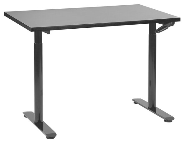 Manuálně výškově nastavitelný pracovní stůl DESTINAS Černá 120 cm 72 cm
