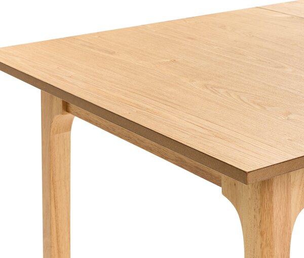 Rozkládací jídelní stůl DELMAS Světlý jasan 160/200 cm 90 cm