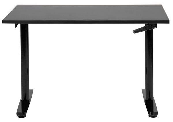 Manuálně výškově nastavitelný pracovní stůl DESTINAS Černá 120 cm 72 cm